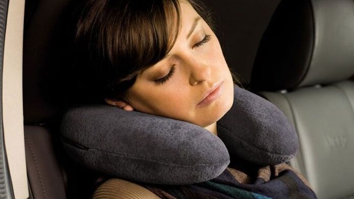 support pillow for the prevention of osteochondrosis of the neck